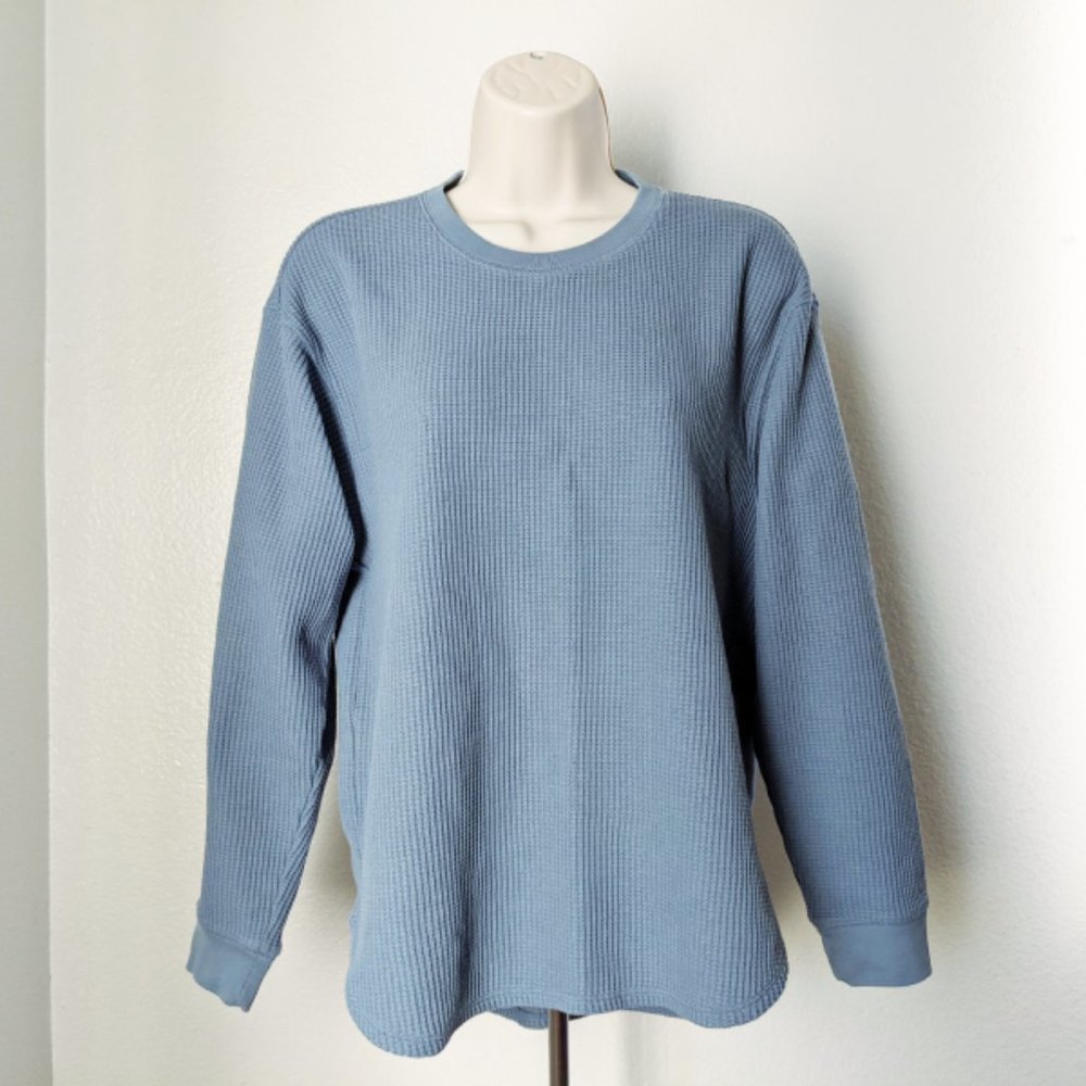 Uniqlo Waffle Crew Neck Long Sleeve T-Shirt